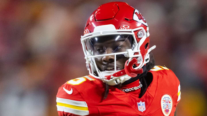 Jan 26, 2025; Kansas City, MO, USA; Kansas City Chiefs wide receiver Hollywood Brown (5) against the Buffalo Bills in the AFC Championship game at GEHA Field at Arrowhead Stadium. Mandatory Credit: Mark J. Rebilas-Imagn Images Jan 26, 2025; Kansas City, MO, USA; Kansas City Chiefs wide receiver Hollywood Brown (5) against the Buffalo Bills in the AFC Championship game at GEHA Field at Arrowhead Stadium. Mandatory Credit: Mark J. Rebilas-Imagn Images