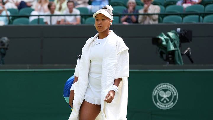 Naomi Osaka defeated Daria Kasatkina in the third round at Wimbledon. Naomi Osaka defeated Daria Kasatkina in the third round at Wimbledon.