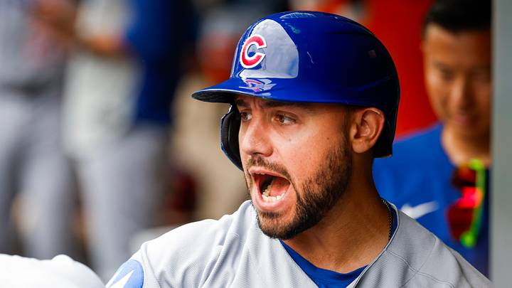 Aug 23, 2026; Seattle, Washington, USA; Chicago Cubs designated hitter Michael Conforto (20) celebrates with teammates and coaches in the dugout after hitting a solo-home run against the Seattle Mariners during the third inning at T-Mobile Park. Mandatory Credit: Joe Nicholson-Imagn Images Aug 23, 2026; Seattle, Washington, USA; Chicago Cubs designated hitter Michael Conforto (20) celebrates with teammates and coaches in the dugout after hitting a solo-home run against the Seattle Mariners during the third inning at T-Mobile Park. Mandatory Credit: Joe Nicholson-Imagn Images