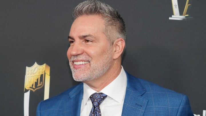 Feb 6, 2025; New Orleans, LA, USA; Kurt Warner on the red carpet before Super Bowl LIX NFL Honors at Saenger Theatre. Mandatory Credit: Kirby Lee-Imagn Images