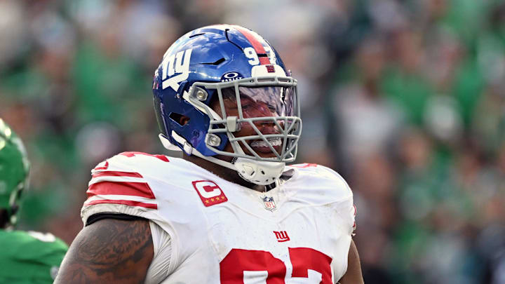 Oct 26, 2025; Philadelphia, Pennsylvania, USA; New York Giants defensive tackle Dexter Lawrence (97) against the Philadelphia Eagles at Lincoln Financial Field. Mandatory Credit: Eric Hartline-Imagn Images Oct 26, 2025; Philadelphia, Pennsylvania, USA; New York Giants defensive tackle Dexter Lawrence (97) against the Philadelphia Eagles at Lincoln Financial Field. Mandatory Credit: Eric Hartline-Imagn Images