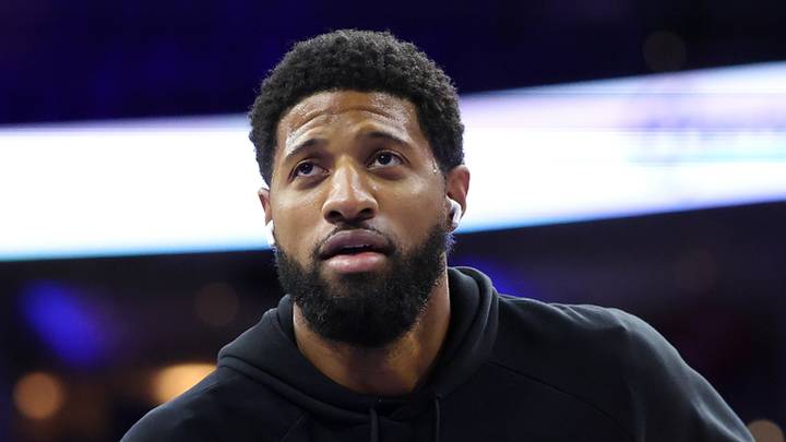Former Philadelphia 76ers forward Paul George (8).