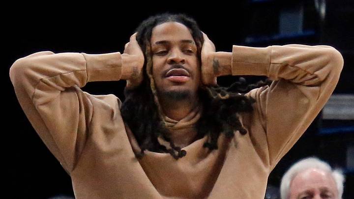 Ja Morant reacts during the fourth quarter against the Minnesota Timberwolves. Ja Morant reacts during the fourth quarter against the Minnesota Timberwolves.
