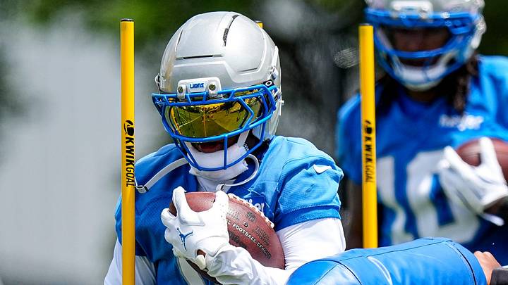 Detroit Lions running back Jahmyr Gibbs (0). Detroit Lions running back Jahmyr Gibbs (0).