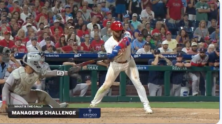 The Phillies found a wild way to win Monday night's game against the Red Sox. 