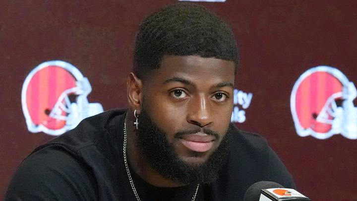 Cleveland Browns edge rusher Jared Verse.