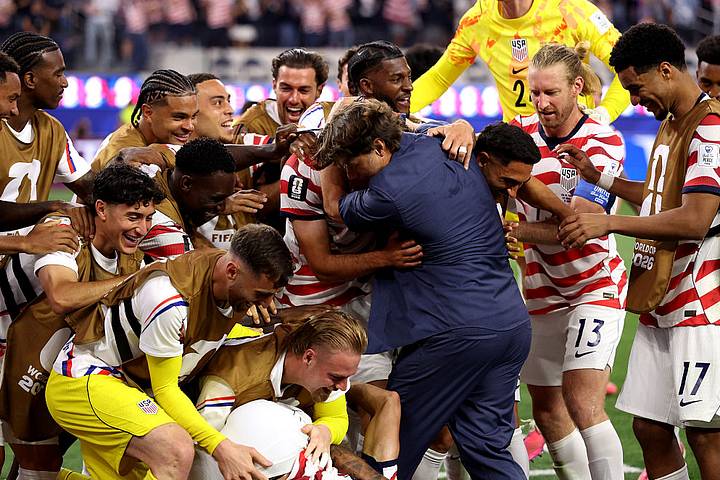 USMNT ฉลองประตู