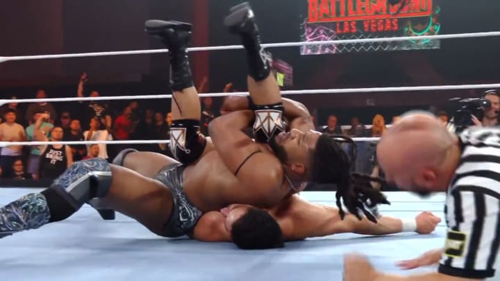 Trick Williams pins Ethan Page to successfully retain the NXT Championship at NXT Battleground 2024. Trick Williams pins Ethan Page to successfully retain the NXT Championship at NXT Battleground 2024.