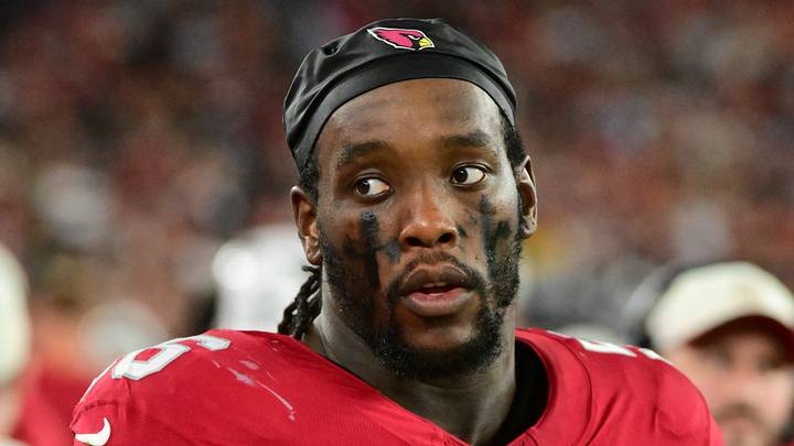 Aug 22, 2026; Glendale, Arizona, USA; Arizona Cardinals defensive end Darius Robinson (56) looks on in the first half against the Dallas Cowboys at State Farm Stadium. Mandatory Credit: Matt Kartozian-Imagn Images Aug 22, 2026; Glendale, Arizona, USA; Arizona Cardinals defensive end Darius Robinson (56) looks on in the first half against the Dallas Cowboys at State Farm Stadium. Mandatory Credit: Matt Kartozian-Imagn Images