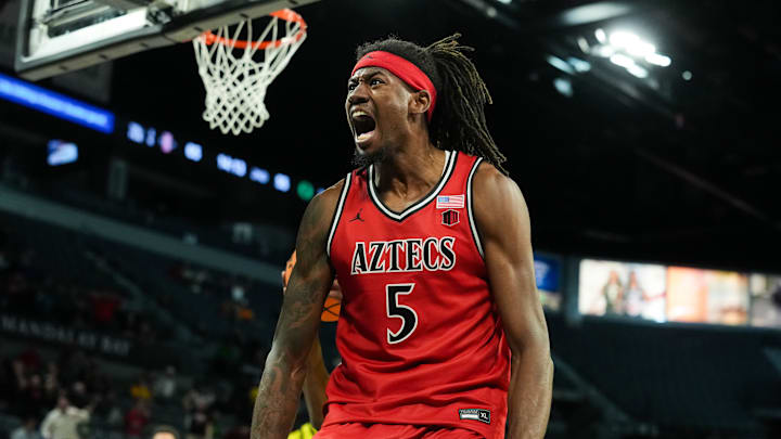 San Diego State Aztecs forward Pharaoh Compton (5).