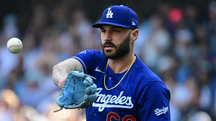Los Angeles Dodgers pitcher Tanner Scott (66) Mandatory Credit: Benny Sieu-Imagn Images
