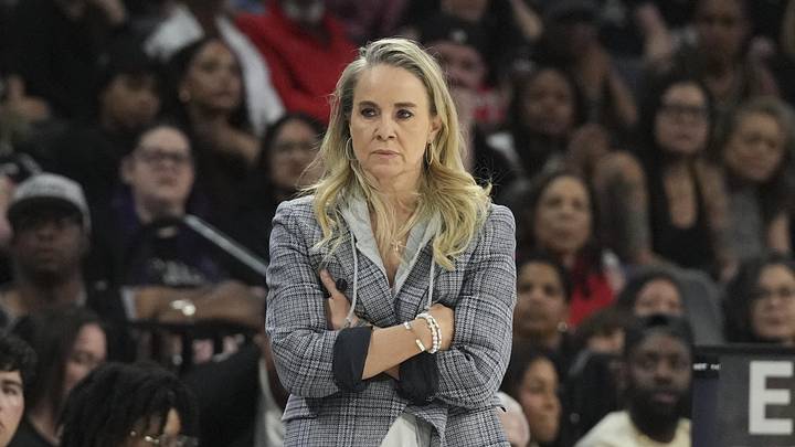 Las Vegas Aces head coach Becky Hammon Las Vegas Aces head coach Becky Hammon