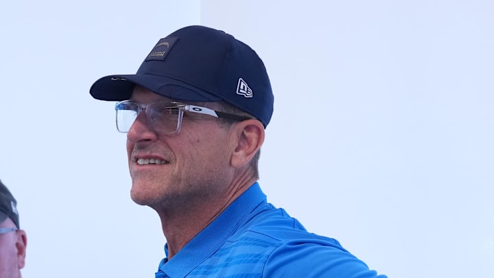 Los Angeles Chargers head coach Jim Harbaugh