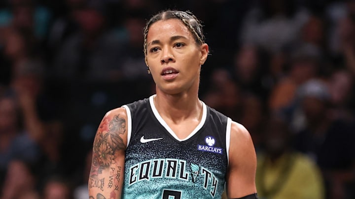 New York Liberty guard Natasha Cloud (9)