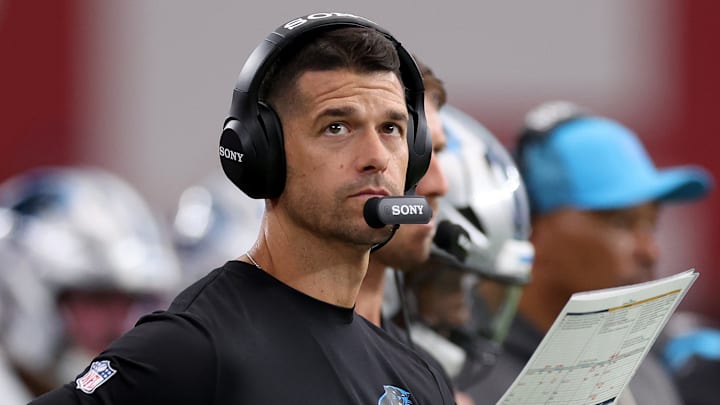 Carolina Panthers head coach Dave Canales