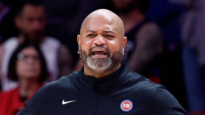 Detroit Pistons head coach J.B. Bickerstaff reacts during the second half against the Miami Heat at Kaseya Center on Nov 29, 2025. Detroit Pistons head coach J.B. Bickerstaff reacts during the second half against the Miami Heat at Kaseya Center on Nov 29, 2025.