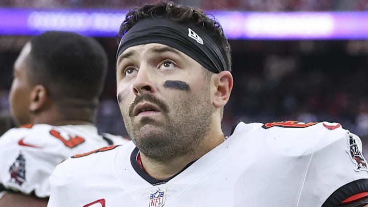 Baker Mayfield needs some help with Mike Evans gone, which could mean some additions in the NFL Draft.