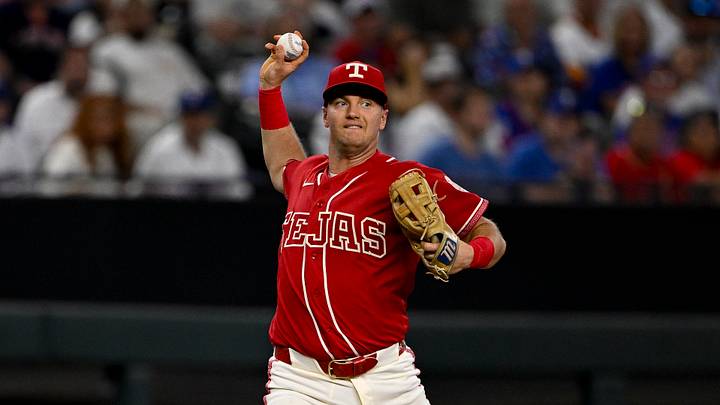 Texas Rangers third baseman Josh Jung. Credit: Jerome Miron-Imagn Images Texas Rangers third baseman Josh Jung. Credit: Jerome Miron-Imagn Images
