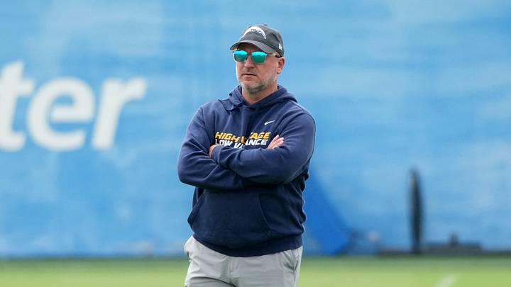 May 11, 2026; El Segundo, CA, USA; Los Angeles Chargers general manager Joe Hortiz watches during offseason workouts at The Bolt. Mandatory Credit: Kirby Lee-Imagn Images May 11, 2026; El Segundo, CA, USA; Los Angeles Chargers general manager Joe Hortiz watches during offseason workouts at The Bolt. Mandatory Credit: Kirby Lee-Imagn Images