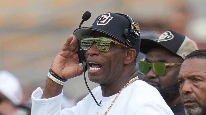 Sep 26, 2026; Waco, Texas, USA; Colorado Buffaloes head coach Deion Sanders reacts on the sideline against the Baylor Bears during the first half at McLane Stadium. Mandatory Credit: Chris Jones-Imagn Images Sep 26, 2026; Waco, Texas, USA; Colorado Buffaloes head coach Deion Sanders reacts on the sideline against the Baylor Bears during the first half at McLane Stadium. Mandatory Credit: Chris Jones-Imagn Images