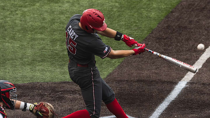 Dylan Carey went 3-for-5 with four RBI in Nebraska's season-opening win over UConn.