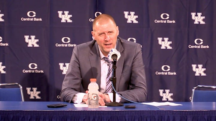 STILL FROM VIDEO: Kentucky's Mark Pope on what his team learned in win over Bellarmine