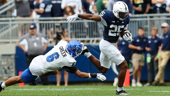 Penn State Nittany Lions running back Quinton Martin Jr. (25) Penn State Nittany Lions running back Quinton Martin Jr. (25)
