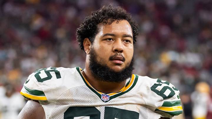 Green Bay Packers guard Aaron Banks Green Bay Packers guard Aaron Banks