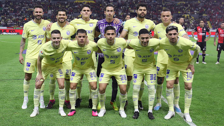 El once titular del América frente al Atlas para la Fecha 9.
