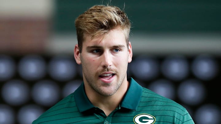 Green Bay Packers defensive end Lukas Van Ness