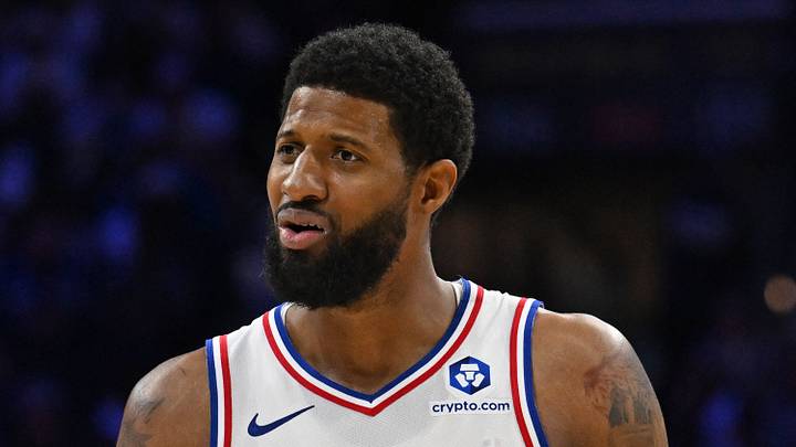 Former Philadelphia 76ers forward Paul George (8).