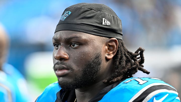 Carolina Panthers offensive tackle Ikem Ekwonu 
