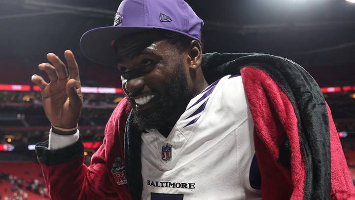 Baltimore Ravens quarterback Tyler Huntley. Mandatory Credit: Brett Davis-Imagn Images