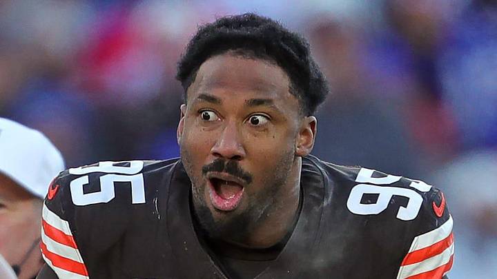 Cleveland Browns defensive end Myles Garrett. Cleveland Browns defensive end Myles Garrett.