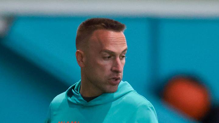 Miami Dolphins head coach Jeff Hafley Miami Dolphins head coach Jeff Hafley