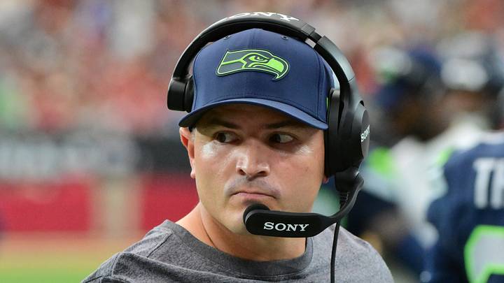 Seattle Seahawks head coach Mike Macdonald looks on from the sidelines Seattle Seahawks head coach Mike Macdonald looks on from the sidelines