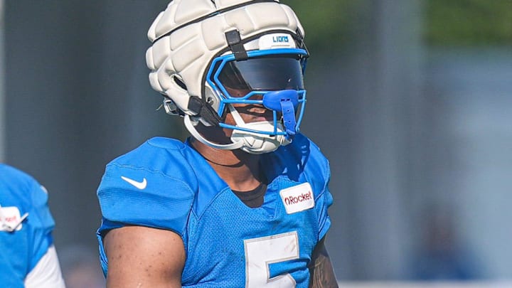 Detroit Lions running back David Montgomery. Detroit Lions running back David Montgomery.