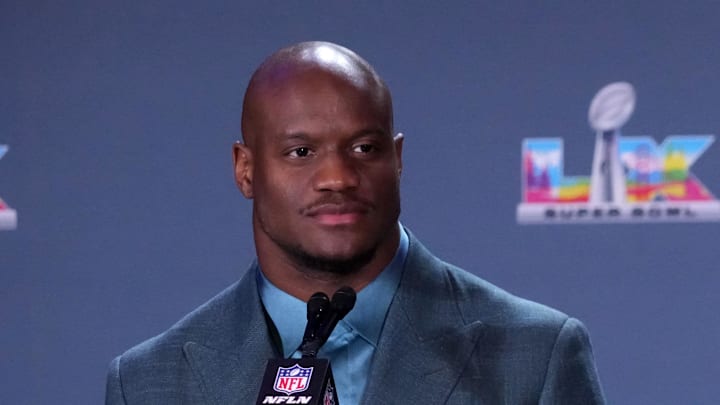 Seattle Seahawks running back Kenneth Walker III speaks