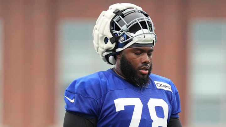 New York Giants offensive tackle Andrew Thomas  