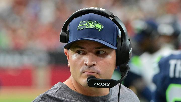 Seattle Seahawks head coach Mike Macdonald looks on in the second half against the Arizona Cardinals. Seattle Seahawks head coach Mike Macdonald looks on in the second half against the Arizona Cardinals.
