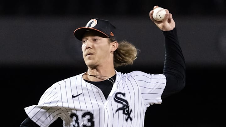 Chicago White Sox pitcher Hagen Smith during the Arizona Fall League Fall Stars Game at Sloan Park. Chicago White Sox pitcher Hagen Smith during the Arizona Fall League Fall Stars Game at Sloan Park.