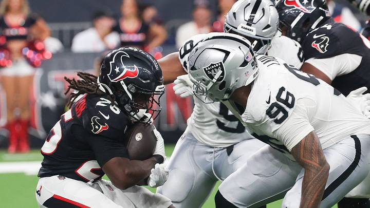 Houston Texans running back Noah Whittington (26) Houston Texans running back Noah Whittington (26)