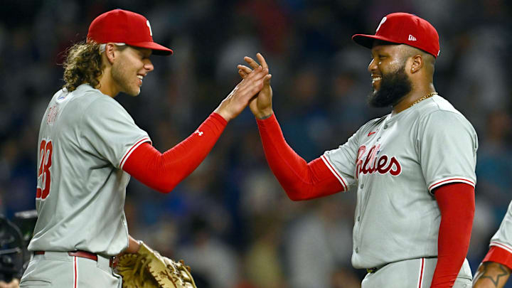 Philadelphia Phillies third baseman Alec Bohm and reliever José Alvarado