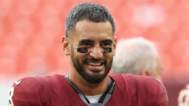 Washington Commanders quarterback Marcus Mariota