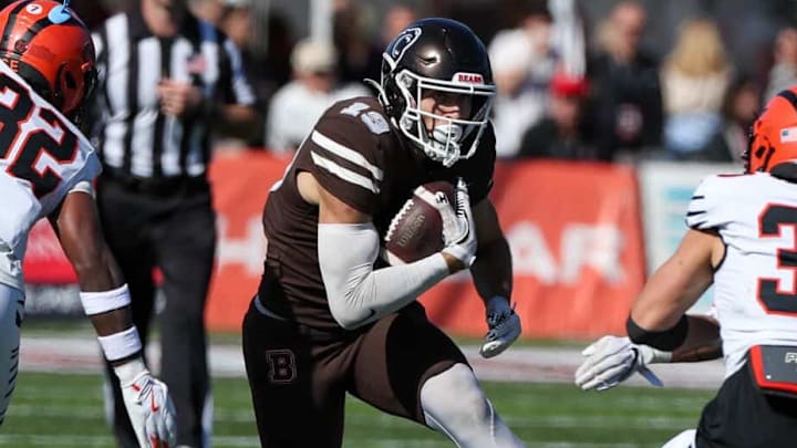 Brown wide receiver Ty Pezza was one of three players from the school to earn an invite to the New England Patriots' local pro day.