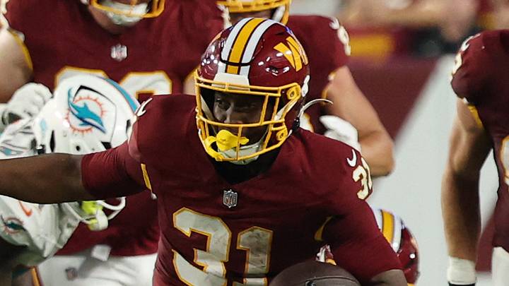 Washington Commanders running back Kaytron Allen 
