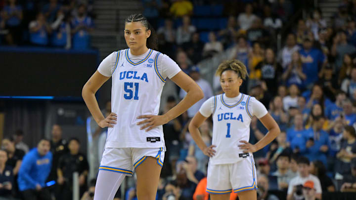 Lauren Betts (51) and Kiki Rice (1) helped power UCLA to the program's first national title in the NCAA era. Lauren Betts (51) and Kiki Rice (1) helped power UCLA to the program's first national title in the NCAA era.