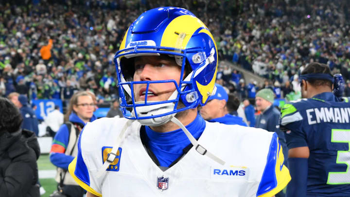 Los Angeles Rams quarterback Matthew Stafford (9). Mandatory Credit: Steven Bisig-Imagn Images