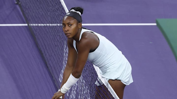 Coco Gauff retired from her match against Alexandra Eala at Indian Wells.