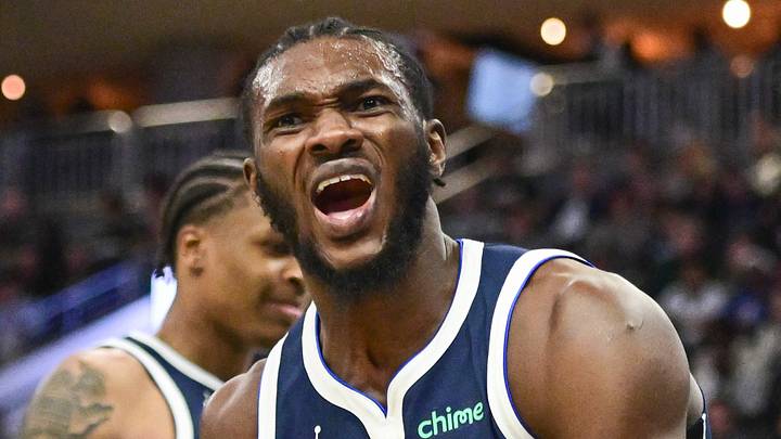 Mar 31, 2026; Milwaukee, Wisconsin, USA; Dallas Mavericks center Moussa Cisse (30) reacts after dunking a basket in the third quarter against the Milwaukee Bucks at Fiserv Forum. Mandatory Credit: Benny Sieu-Imagn Images Mar 31, 2026; Milwaukee, Wisconsin, USA; Dallas Mavericks center Moussa Cisse (30) reacts after dunking a basket in the third quarter against the Milwaukee Bucks at Fiserv Forum. Mandatory Credit: Benny Sieu-Imagn Images